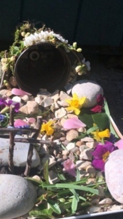 Sophie's Easter garden